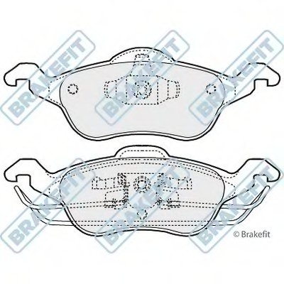 Комплект тормозных колодок, дисковый тормоз Brake Fit APEC braking купить