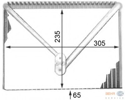 Испаритель, кондиционер BEHR HELLA SERVICE HELLA купить