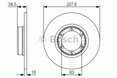 Тормозной диск BOSCH купить