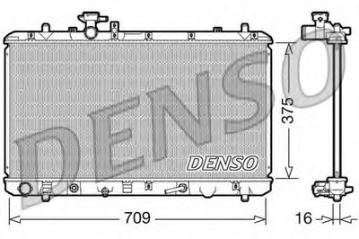 Радиатор, охлаждение двигателя DENSO купить