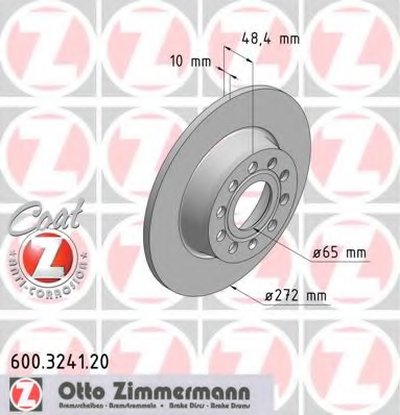 Тормозной диск COAT Z ZIMMERMANN купить