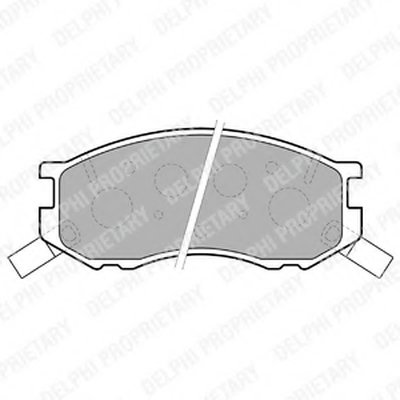 Комплект тормозных колодок, дисковый тормоз DELPHI купить