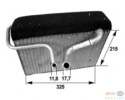 Испаритель, кондиционер BEHR HELLA SERVICE купить