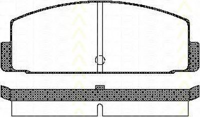 Комплект тормозных колодок, дисковый тормоз TRISCAN купить