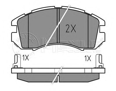 Колодки тормозные (передние) Subaru Legacy 89-99/Impreza 92-