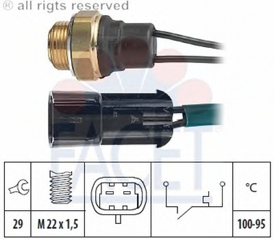 Термовыключатель, вентилятор радиатора FACET купить