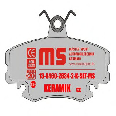 Комплект тормозных колодок, дисковый тормоз MASTER-SPORT купить