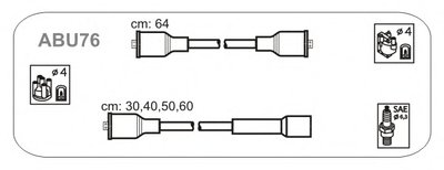 Комплект проводов зажигания VW PASSAT 88-96, PASSAT VARIANT 88-97