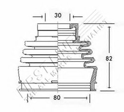 Пыльник, приводной вал FIRST LINE купить
