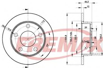 Тормозной диск Premium Carbon + FREMAX купить