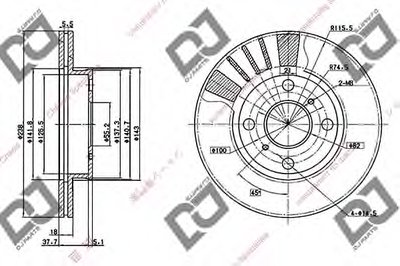 Тормозной диск DJ PARTS купить