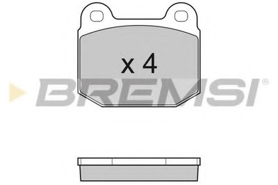 Комплект тормозных колодок, дисковый тормоз BREMSI купить