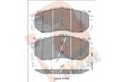 Комплект тормозных колодок, дисковый тормоз R BRAKE купить