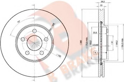 Тормозной диск R BRAKE купить