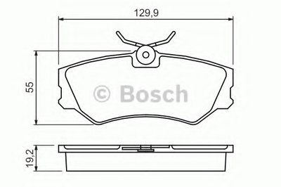 Гальмівні колодки дискові VW Transporter T4 -03