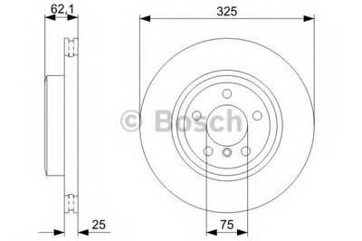 Гальмівний диск BMW X3(E83) 2,0i-3,0i 03-