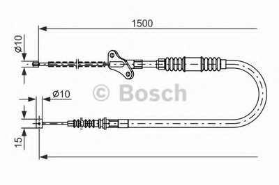 Трос, стояночная тормозная система BOSCH купить