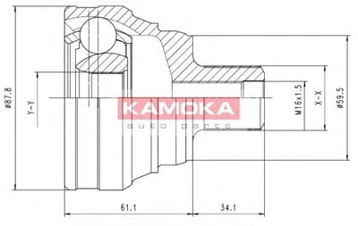 Шарнирный комплект, приводной вал KAMOKA KAMOKA купить