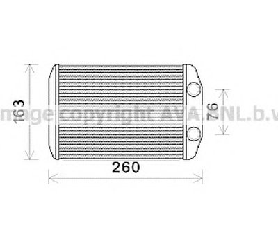 Теплообменник, отопление салона AVA QUALITY COOLING купить