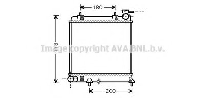 Радиатор, охлаждение двигателя AVA QUALITY COOLING купить