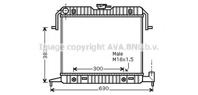 Радиатор, охлаждение двигателя AVA QUALITY COOLING купить