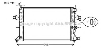 Радиатор, охлаждение двигателя AVA QUALITY COOLING купить
