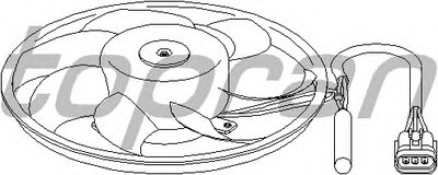 Вентилятор, охлаждение двигателя TOPRAN купить