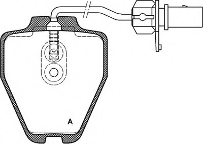 Комплект тормозных колодок, дисковый тормоз ADVANCE OPEN PARTS купить