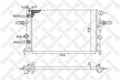 Радиатор, охлаждение двигателя STELLOX купить