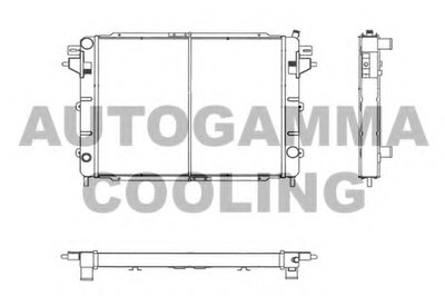 Радиатор, охлаждение двигателя AUTOGAMMA купить