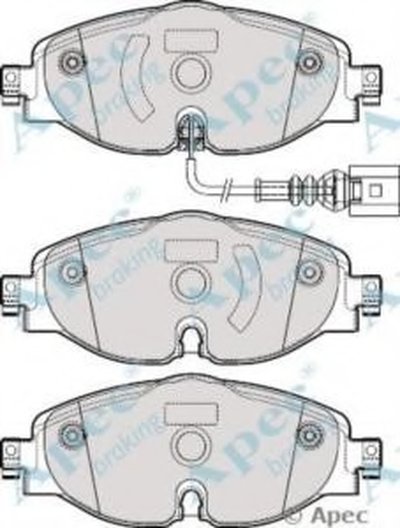 Комплект тормозных колодок, дисковый тормоз APEC braking купить