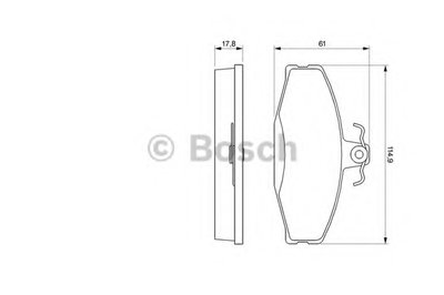 Комплект тормозных колодок, дисковый тормоз BOSCH купить