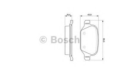 Комплект тормозных колодок, дисковый тормоз BOSCH купить