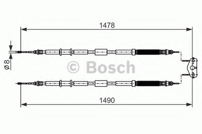 Трос, стояночная тормозная система BOSCH купить