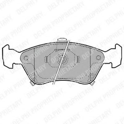 Комплект тормозных колодок, дисковый тормоз DELPHI купить