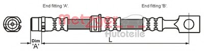 Тормозной шланг METZGER купить