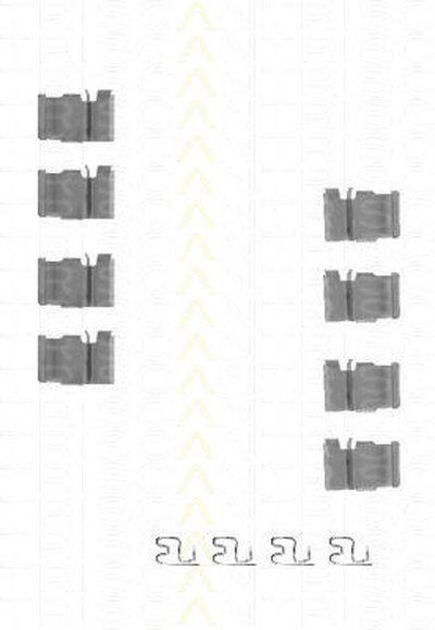 Комплектующие, колодки дискового тормоза TRISCAN купить