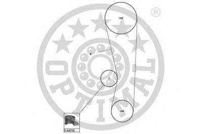 Комплект ремня ГРМ OPTIMAL купить