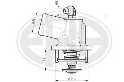 Термостат, охлаждающая жидкость ERA купить