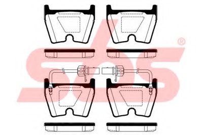 Комплект тормозных колодок, дисковый тормоз sbs купить