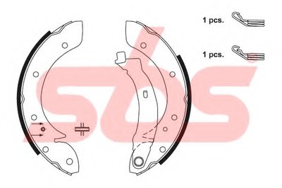 Комплект тормозных колодок sbs купить