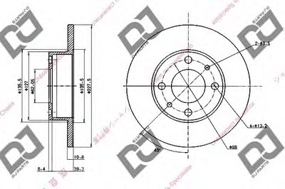 Тормозной диск DJ PARTS купить