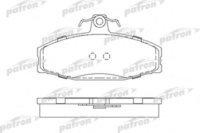 Комплект тормозных колодок, дисковый тормоз PATRON купить