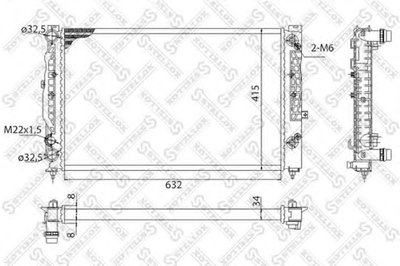 Радиатор, охлаждение двигателя STELLOX купить