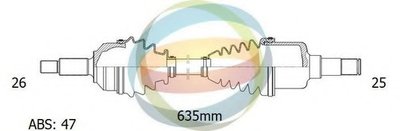 Приводной вал ODM-MULTIPARTS купить