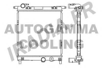 Радиатор, охлаждение двигателя AUTOGAMMA купить