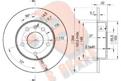 Тормозной диск R BRAKE купить