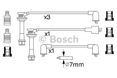 Комплект проводов зажигания BOSCH купить