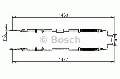 Трос, стояночная тормозная система BOSCH купить