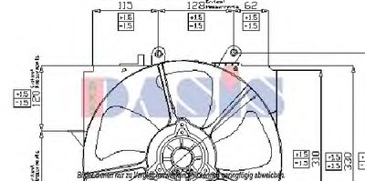 Вентилятор, охлаждение двигателя AKS DASIS купить